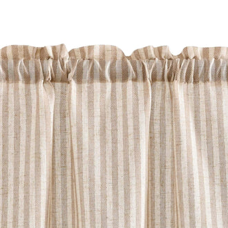 
                    
                      Colorful Striped Linen Wood Ear Edge Kitchen Curtains - Jinchan Home
                    
                  