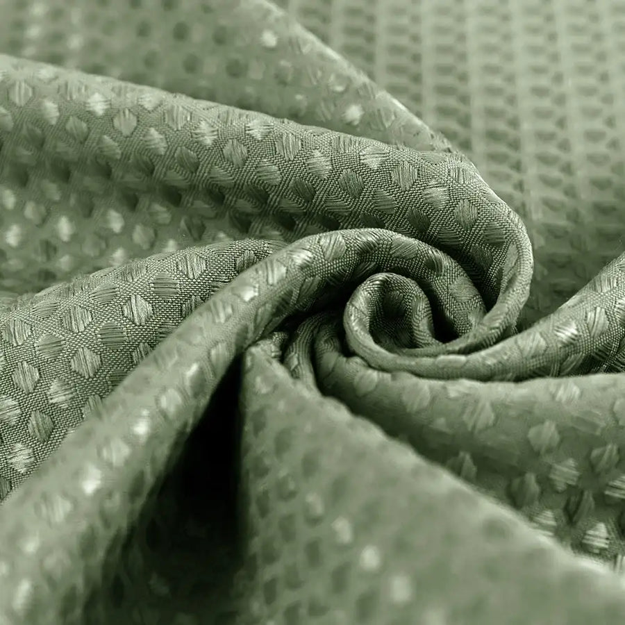 Waffle Weave Grommet Top Shower Curtain - Jinchan Home