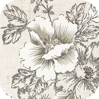 
                    
                      Vintage Line-Art Large Floral Rod Pocket Kitchen Curtains - Jinchan Home
                    
                  