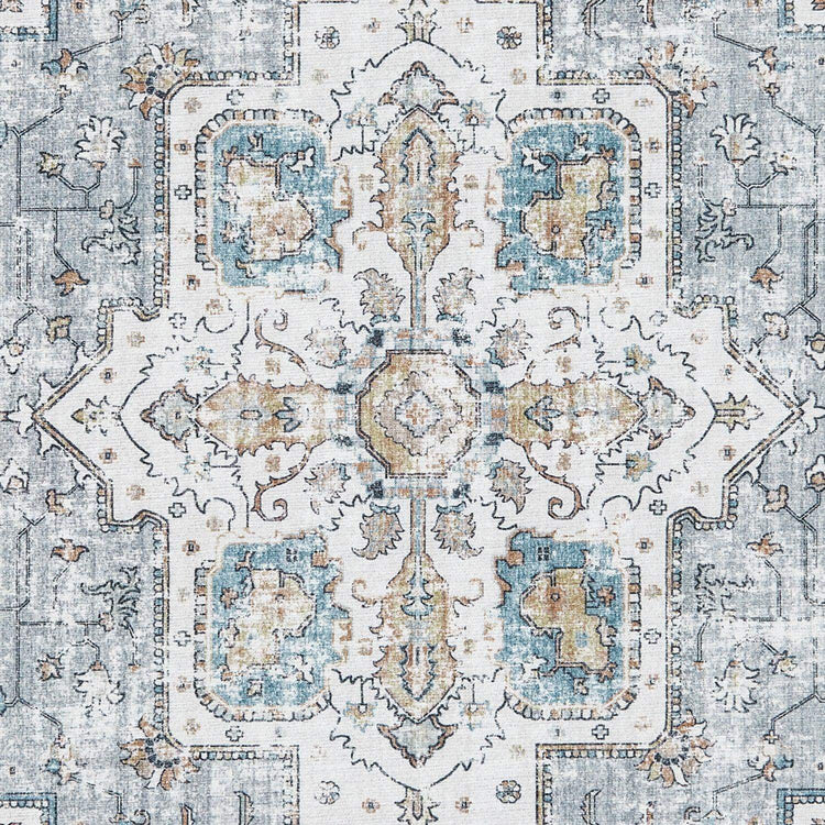 Vintage Persian Medallion Rug - Jinchan Home